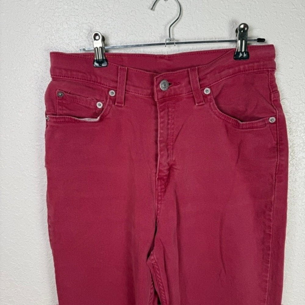 Vintage 1994 Levi's 512 High Waisted Jeans Error Mis-tab Upside Down USA Made 6 - Picture 4 of 14